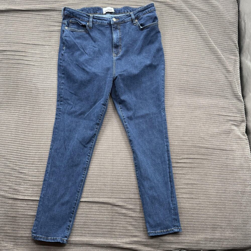 DUER Jeans Womens 34/26 Blue Stretch Slim Fit Denim Tencel Blend Casual Comfort